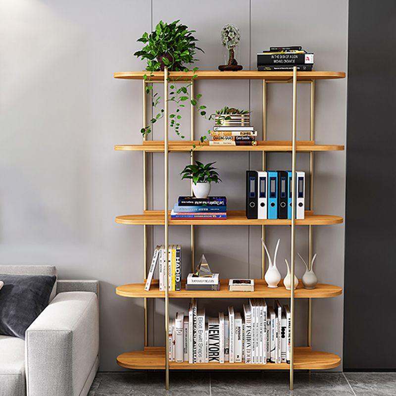 Etagere Bookcase Scandinavian Open Back Bookshelf with Shelves