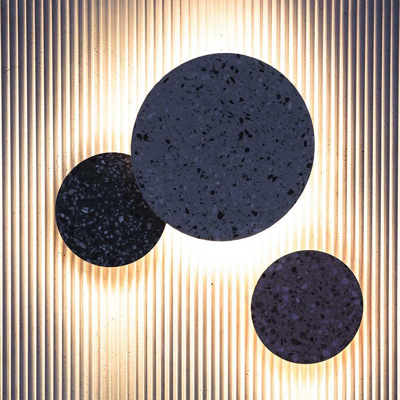 1-Light Stone Wall Sconce Modern Simple Wall Mount Lamp for Living Room