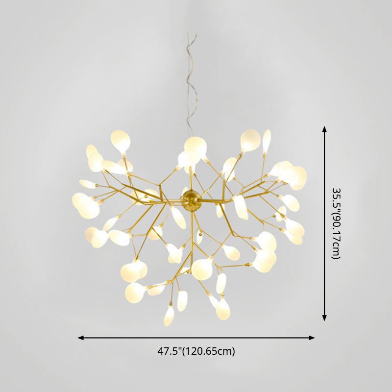 Estilo minimalista moderno techo en aerosol Costilla colgante de metal claro para sala de estar para sala de estar