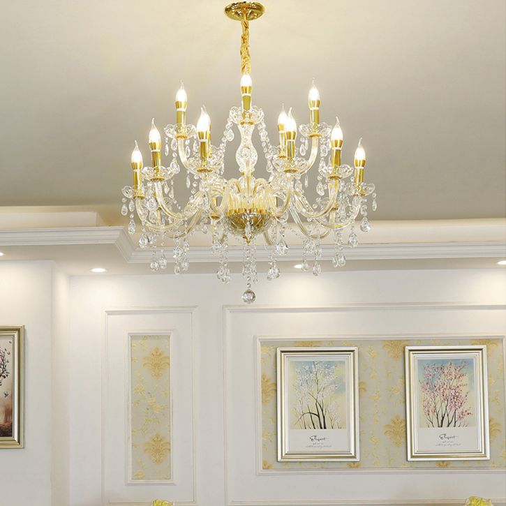 Kerze Kronleuchter Leuchte Traditionelle Kristallheizbeleuchtung für das Restaurant