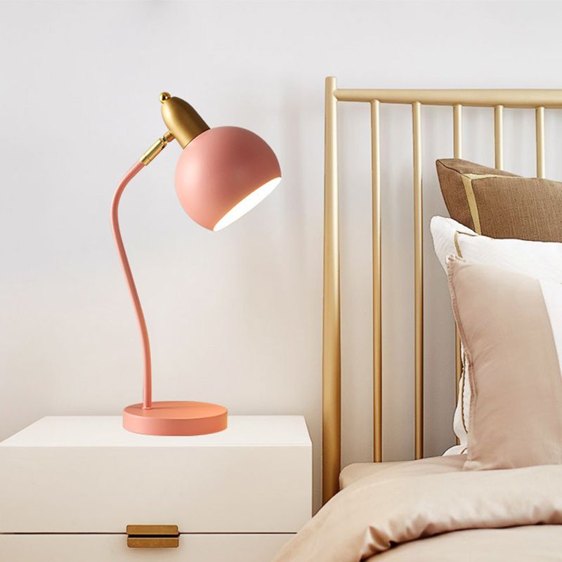 4 kleur optionele macaroon -stijl bureaulamp metaal koepel koepel oogbescherming bestuderen kamer verlichting armatuur