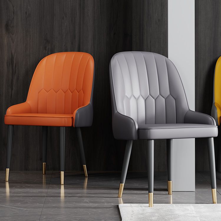 Ensemble de chaises en métal de style scandinave, chaises Parsons pour salle à manger et cuisine