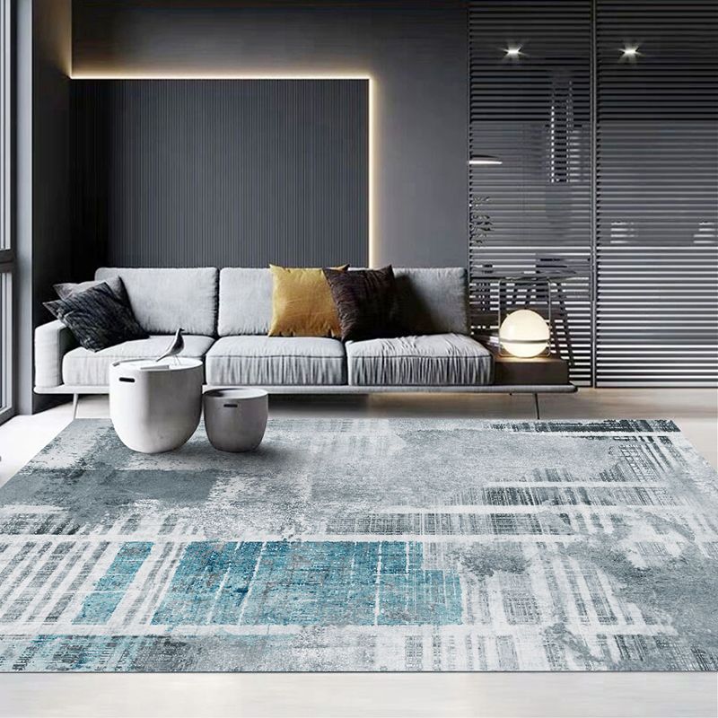 Scandinavische decoratie Rug multi-kleuren geometrische printruimte tapijt synthetisch niet-slip huisdiervriendelijke binnenkleed tapijt