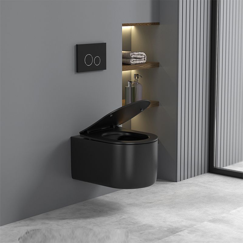 Contemporary Wall Mount Flush Toilet Ceramic Urine Toilet for Bathroom