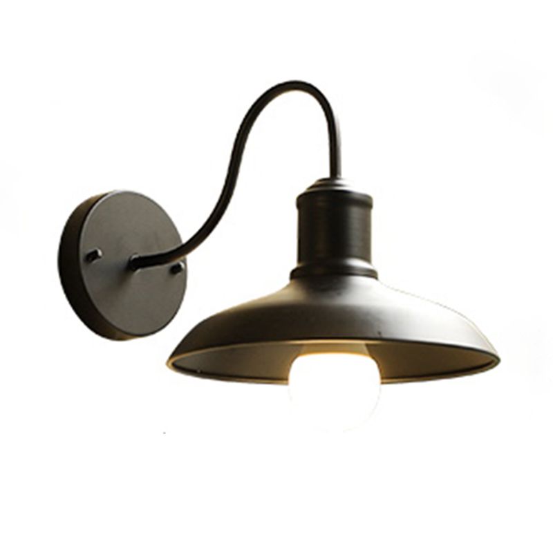 Retro Industrial Style Schwanenhals Stamm Wandleuchte 1 Lichtmetall -Leuchten