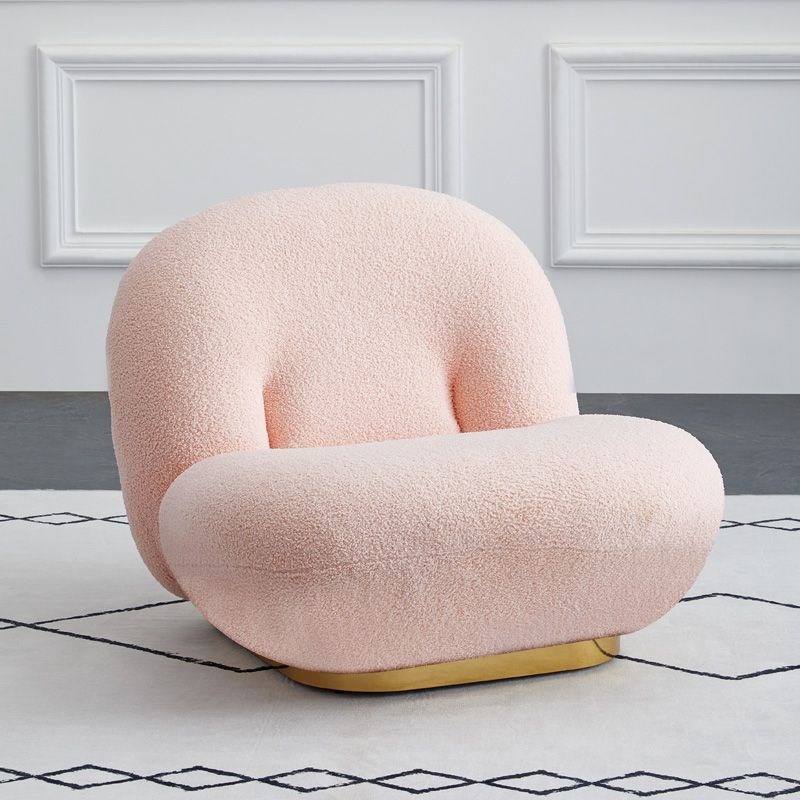 Wool Armless Chair 31.49" L x 27.55" W x 26.77" H Armless Chair for Living Room