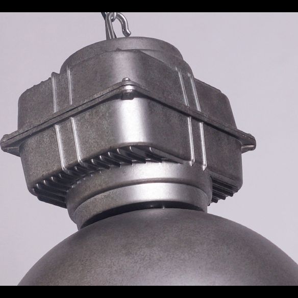 Retro mijnlicht lichtvormige metalen verlichting armatuur 16 "brede industriële stijl enkele lamp suspensielamp met verstelbare hangende ketting