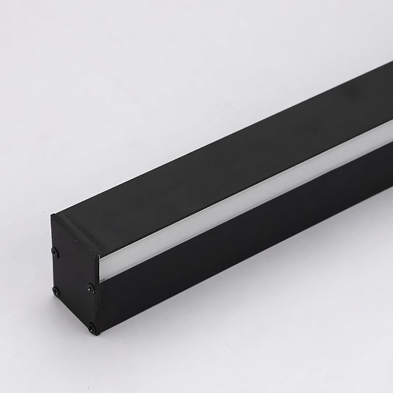 Ein leicht linear linearer Metallwand Licht moderne Wandmontageleuchte in Schwarz