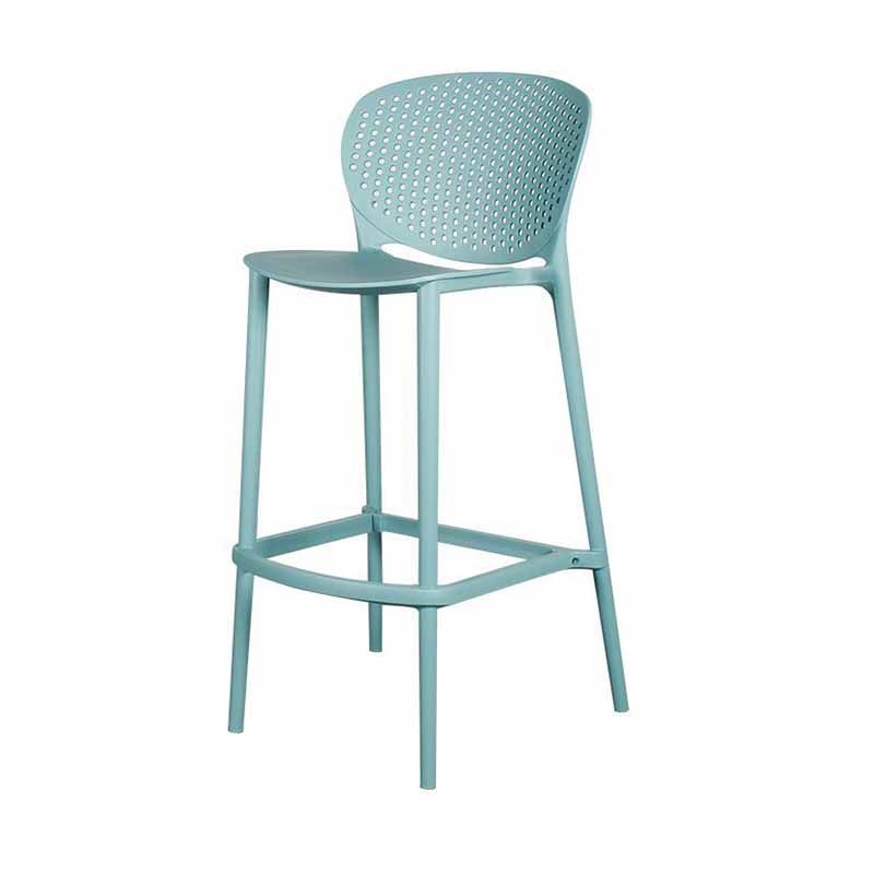 Moderno sgabello da bar in plastica da banco di backnatless.
