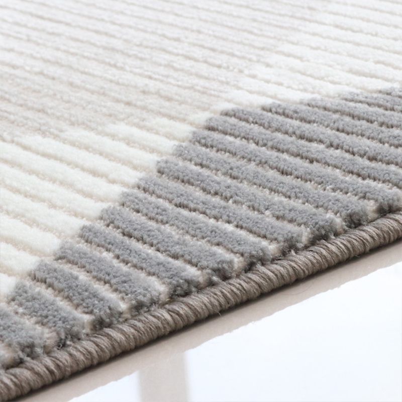 Modern Living Room Rug Multi Color Geometric Printed Indoor Rug Synthetics Non-Slip Backing Pet Friendly Area Carpet