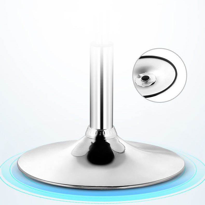 Plastic Low Back Barstools Adjustable Height Bar Stools with Metal Base