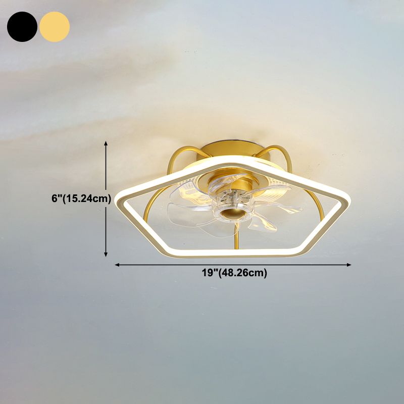 2 Lichter Geometrische Deckenleuchten moderne Metallflush -Montage -Lampe