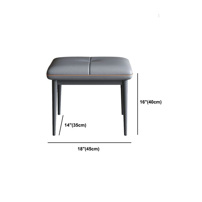 Faux Leather Vanity Desk and Stool in Orange/Grey Dressing Table