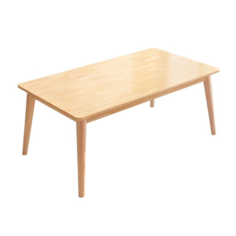 Modern Wood Dining Table Set of 5/7 with Rectangle Table Dining Set with Winsor Chairs