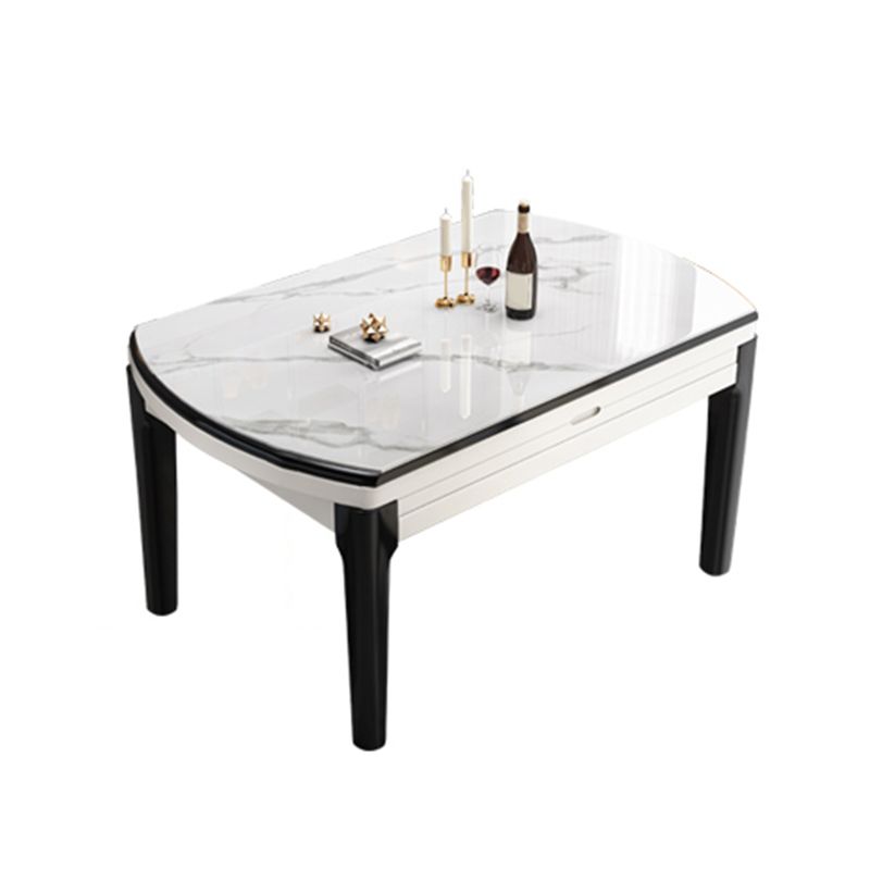 Modern Style Stone Furniture 7/9 Pcs 4 Legs Table with Armless Chair