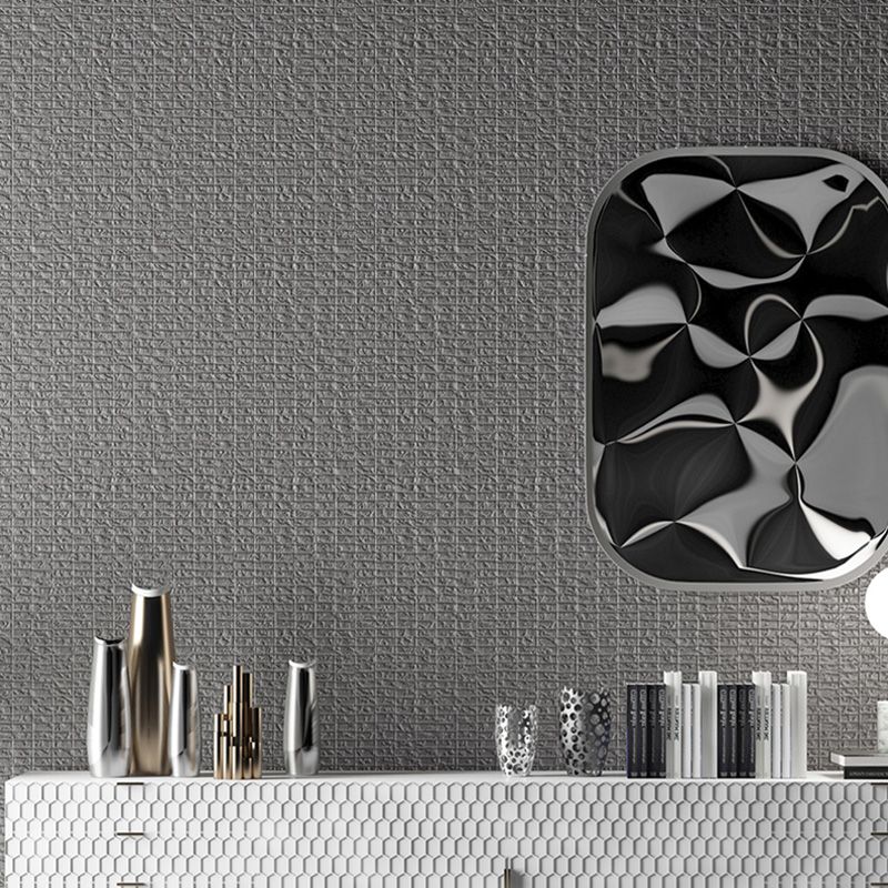 Moisture-Resistant Lattice Wall Decor Plaster Wallpaper for Living Room, 33' by 20.5", Non-Pasted