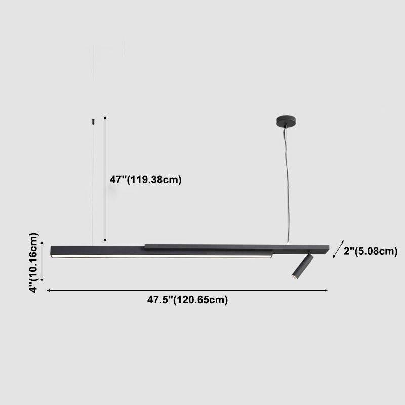 Linear Isola Lighting Isola Fissature Luci a sospensione da cucina contemporanea
