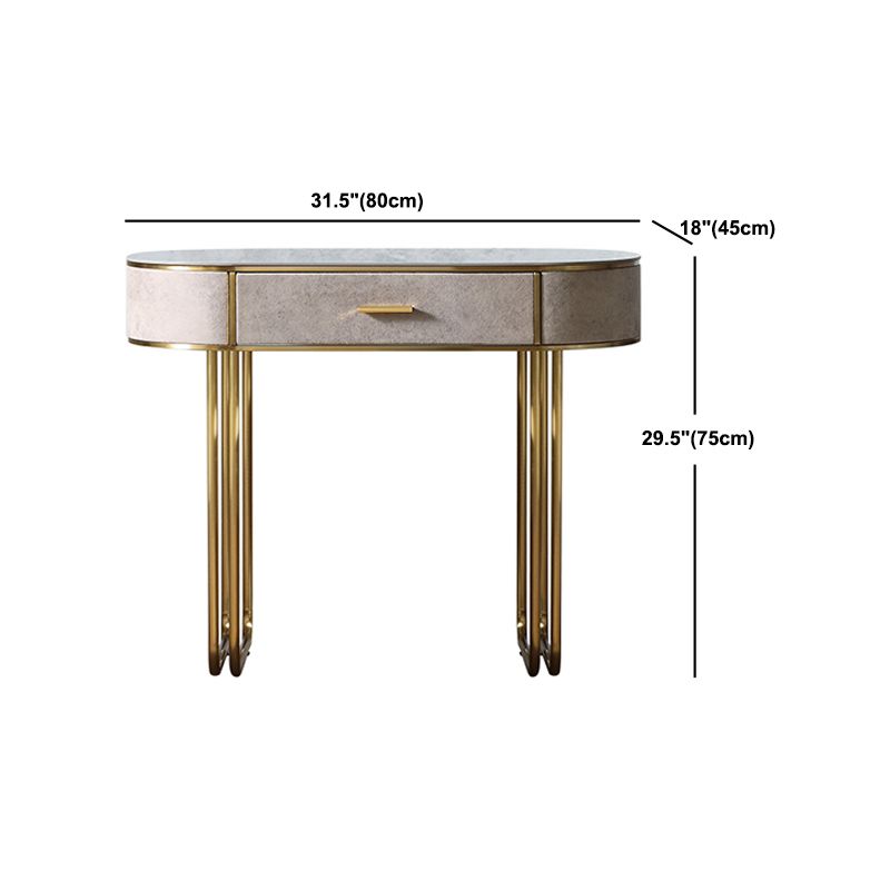 Wooden and Slate Makeup Vanity Desk Table Glam Makeup Vanity Desk