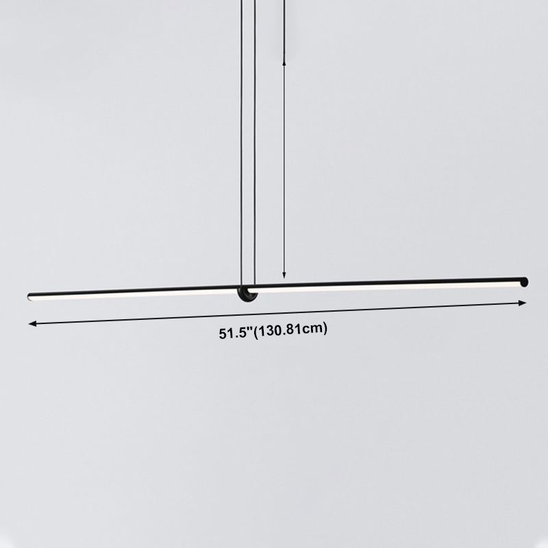 Luces colgantes de la isla lineal iluminación colgante moderna para cocina