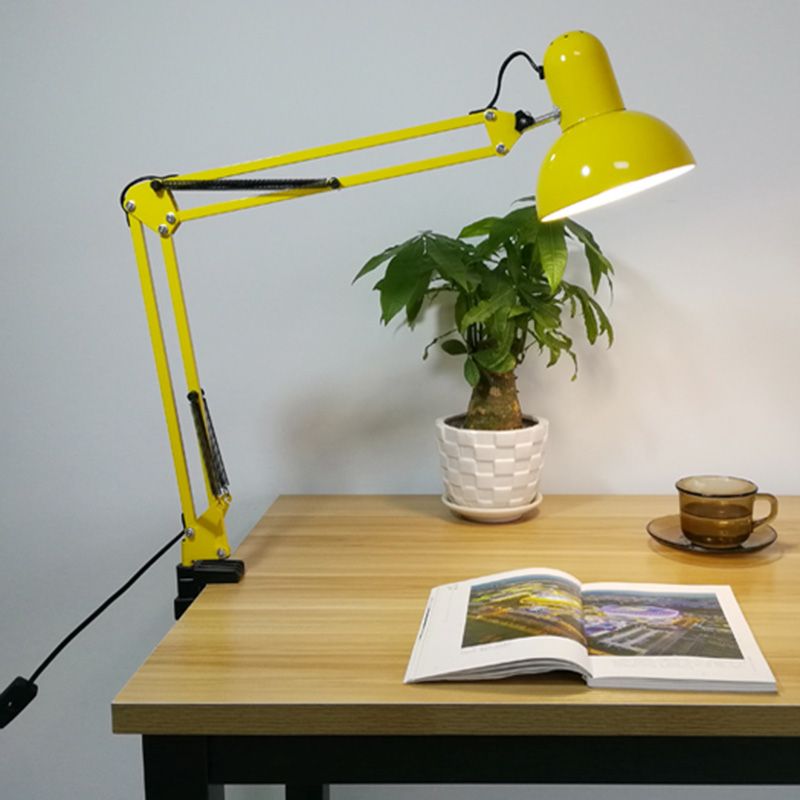 Eisenschüssel Schattenklemme-On-Aufgabenlampe Macaron 1-Bulb verstellbarer Tischlicht
