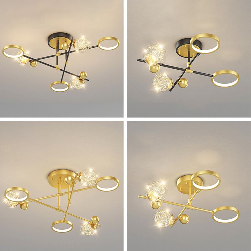 LED Light Flush Mount Light Metal Light Multiple Light Living Room Light
