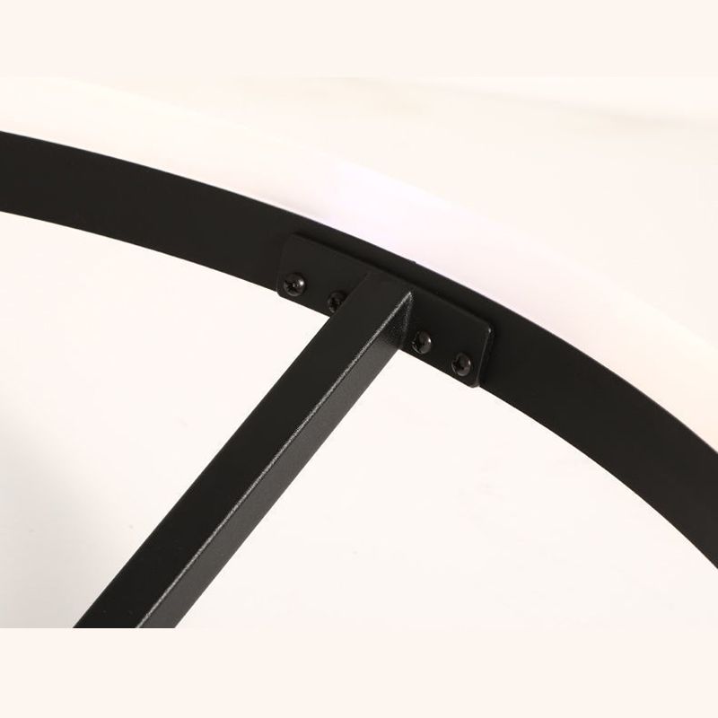 Minimalisme Cirkel LED-plafondlamp Eigentijdse stijl Acryl Semi-inbouwlamp voor slaapkamer-eetkamer
