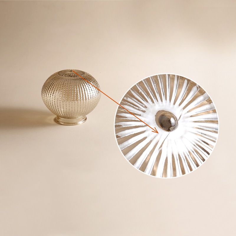 Glass Black Ceiling Mount Light Fixture Round Simplicity Close to Ceiling Lamp