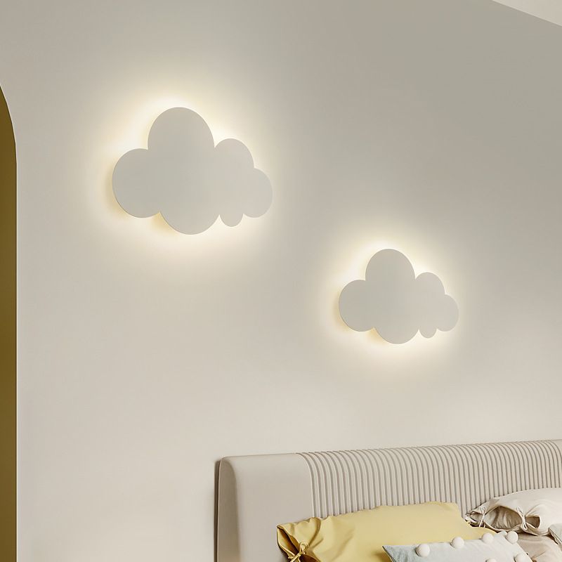 Single White Modern Wall Mounted Sconce Unique Wall Light for Foyer