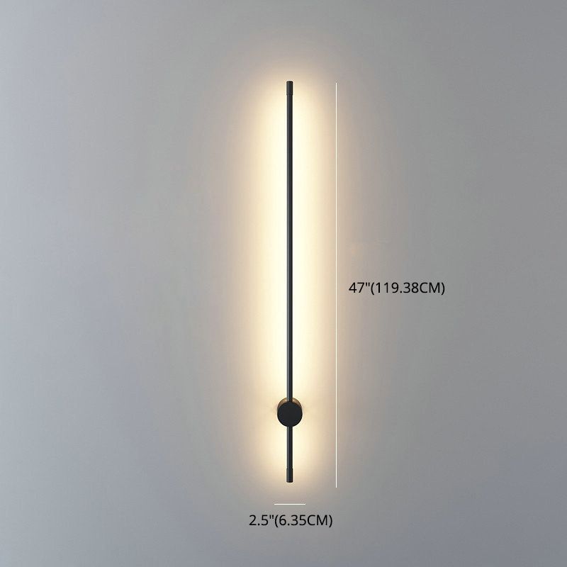 Modern Minimalist Style Linear Wall Sconce Lighting Metal Wall Mount Light for Living Room