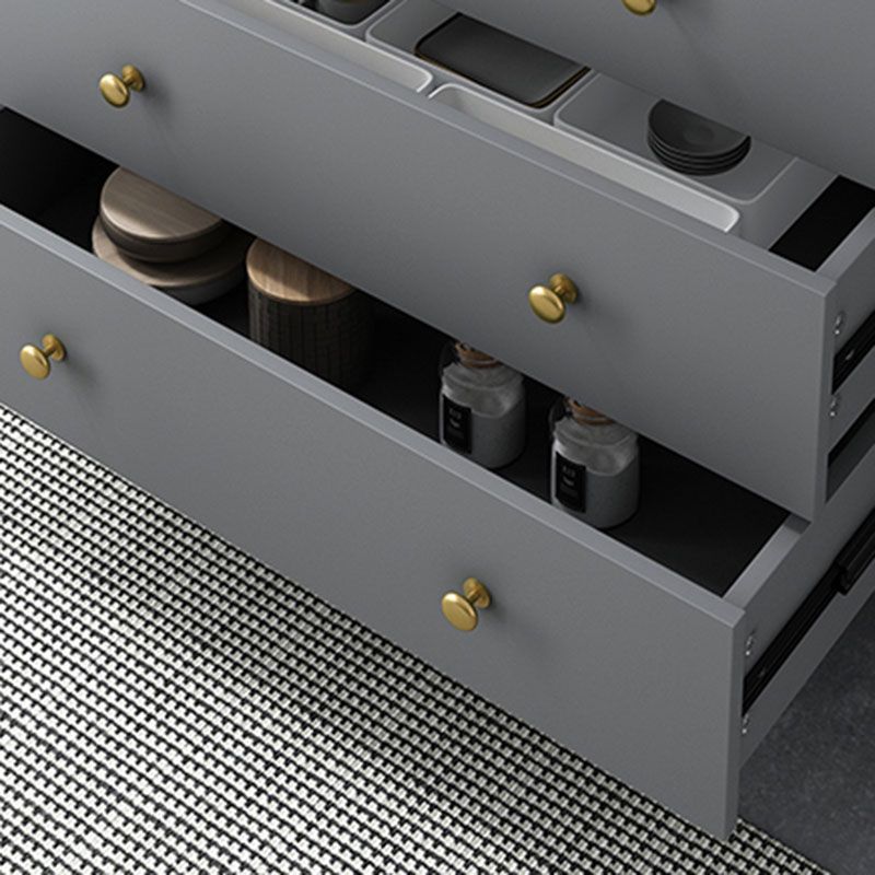 Glam Engineered Wooden Storage Chest Bedroom Chest with Drawers