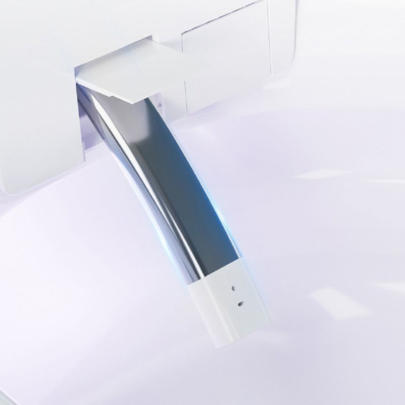 Modern 1-Piece Toilet Bowl Floor Mounted Urine Toilet with Concealed Tank for Bathroom