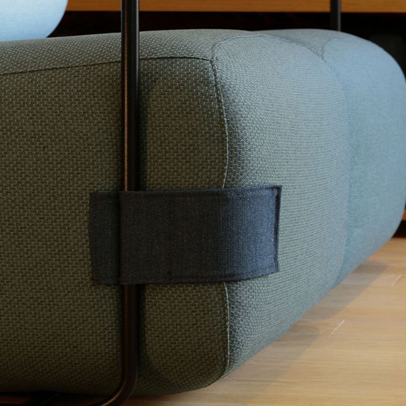 Modern Living Room Cushion Back Arms Included Fabric Arm Chair