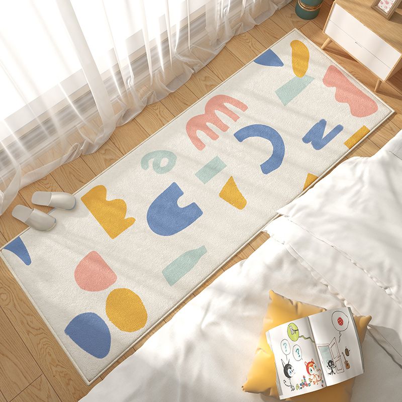 Yellow Modern Carpet Polyester Lemon Carpet Non-Slip Backing Carpet for Living Room