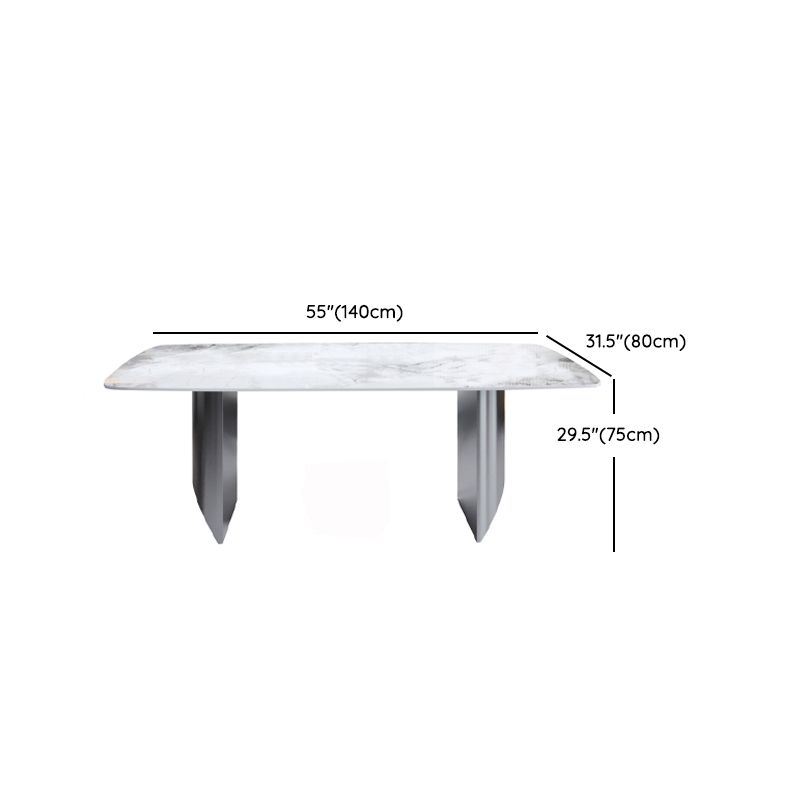Rectangle Sintered Stone Dining Table Set 1/4/6/9 Pieces Dining Set for Kitchen