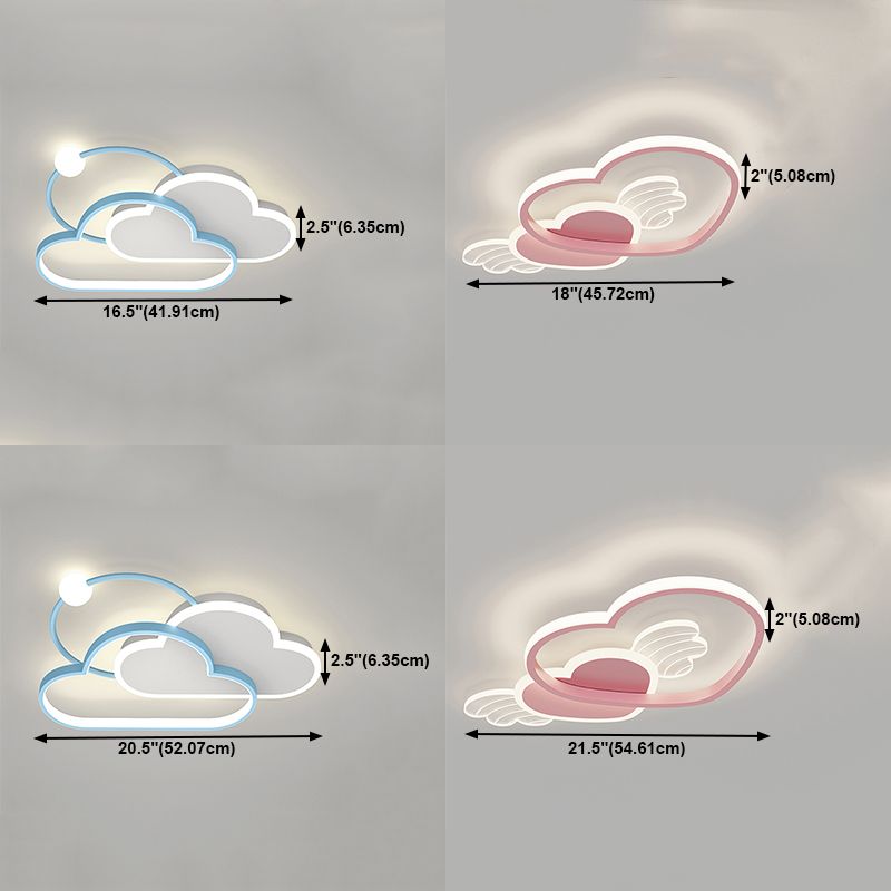 Modern Style Geometry Shape Ceiling Fixtures Metal Ceiling Mounted Lights