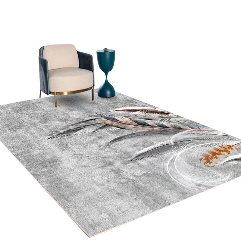 Minimalistisch vloerkleed Vrijvorderingsbasis Patroon Tapijten Polyester Stain Resistant Area Teken voor woonkamer