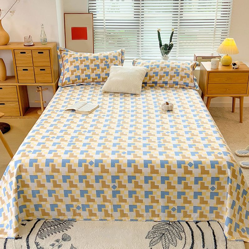 100 Cotton Bed Sheet Set Soft & Smooth Fade Resistant Bed Sheet Set