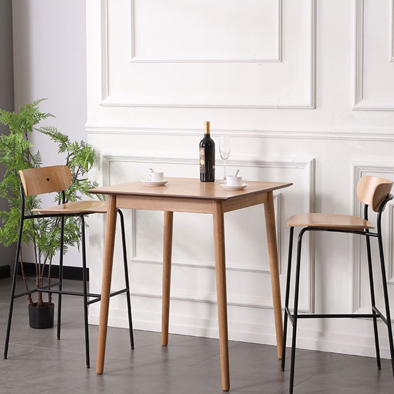 Industrieller, schlichter Barhocker aus Eisen, Restaurant-Hocker mit Holzsitz, 1 Stück