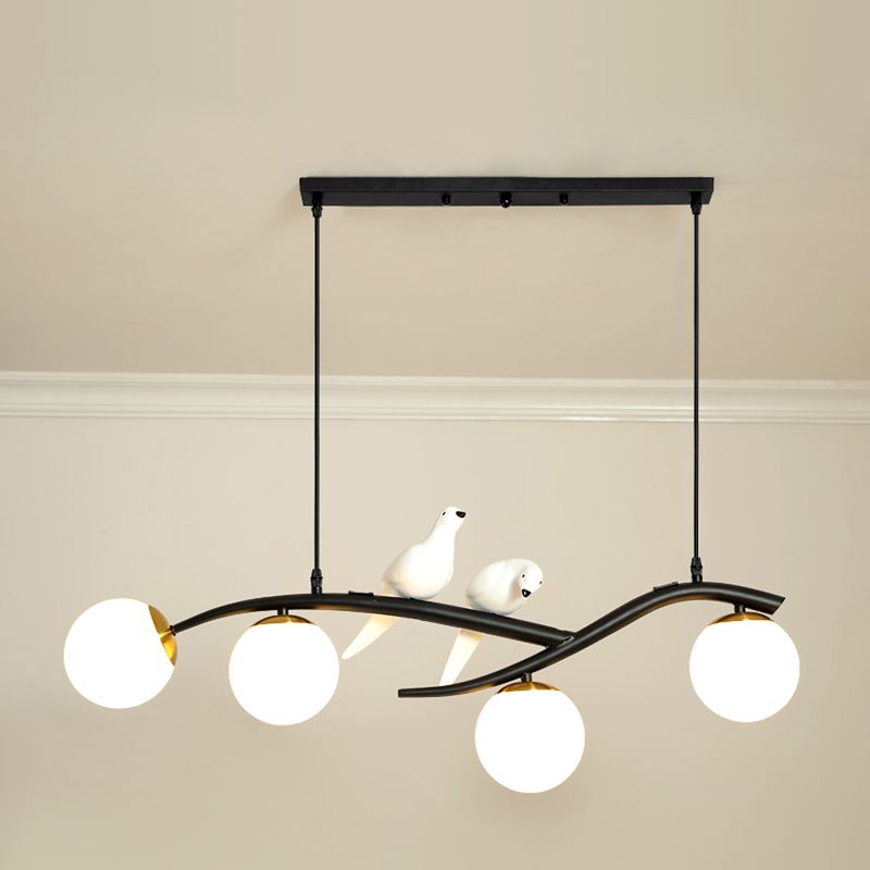 Modern Pendant Lighting for Kitchen Island Linear Island Lighting in Black