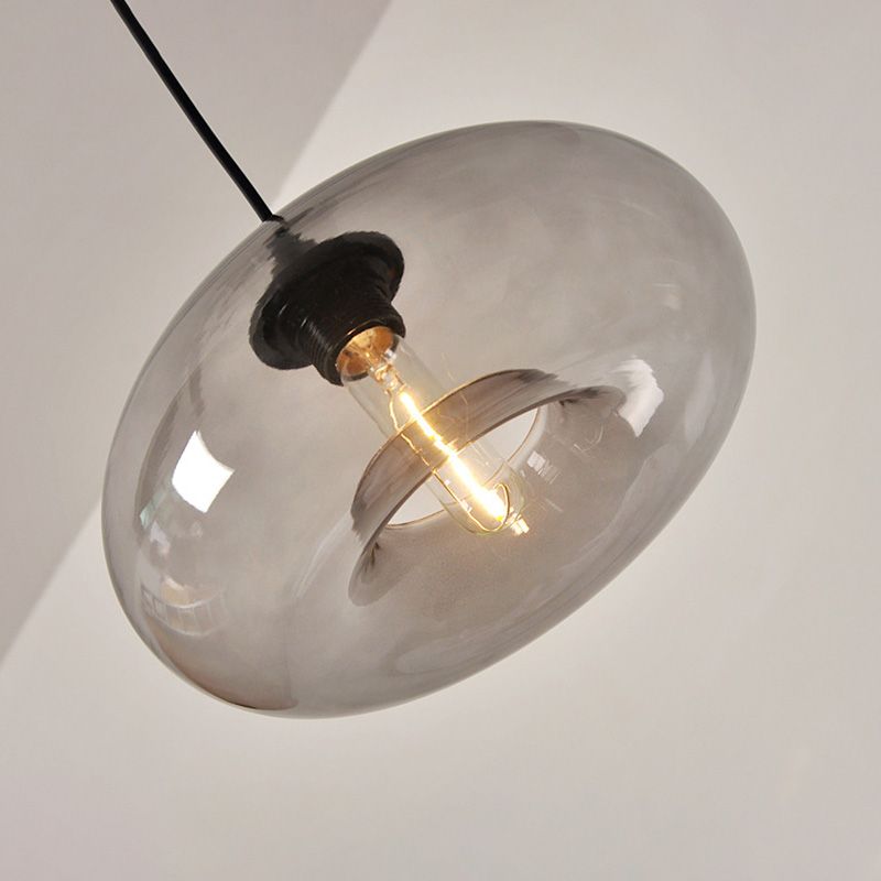 Zeitgenössischer Stil schattierter Anhänger Leuchte Leuchte Glas Esszimmer Anhänger Licht Kit