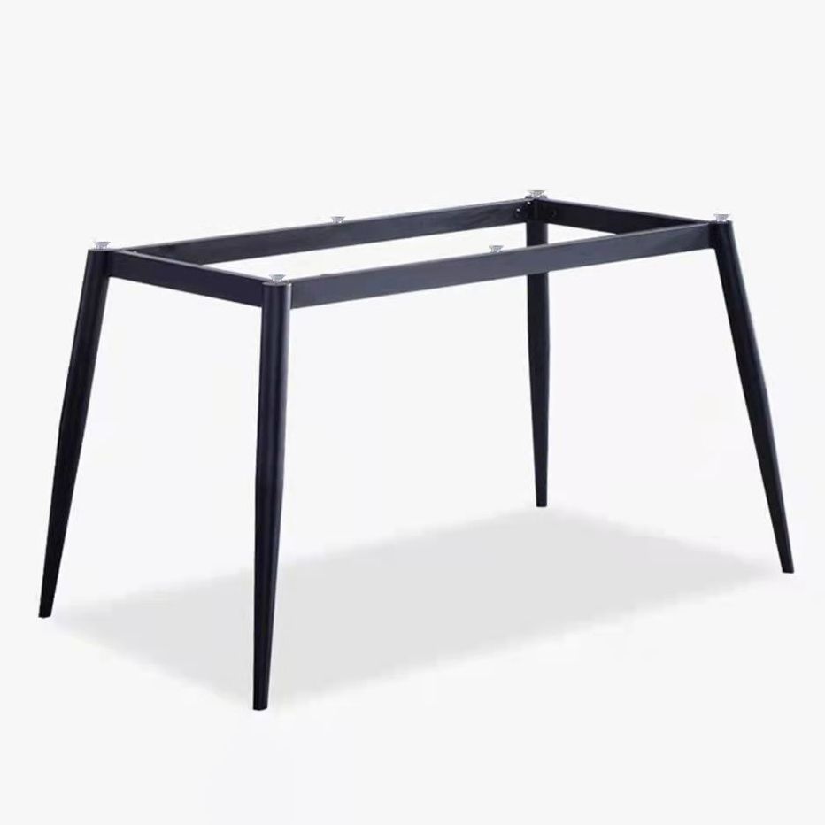 Rectangle Sintered Stone Dining Table Industrial Kitchen Table with 4 Legs