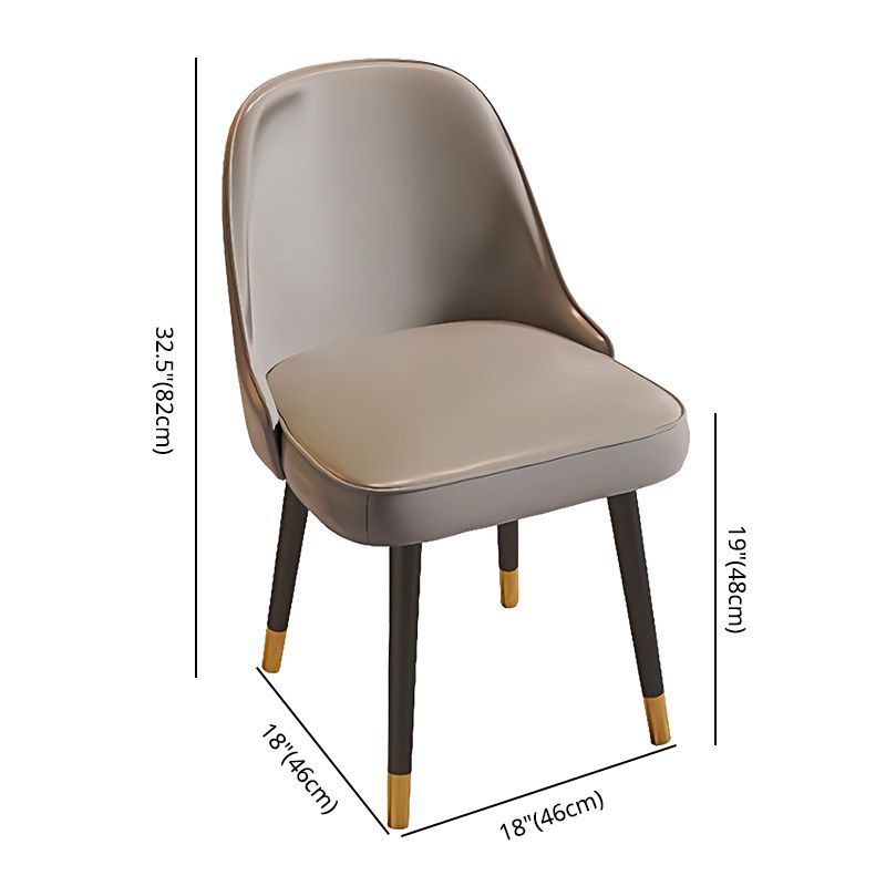 Nordic Dining Room Set Dining Table Rectangle Formal Dinette Set with Metal Base