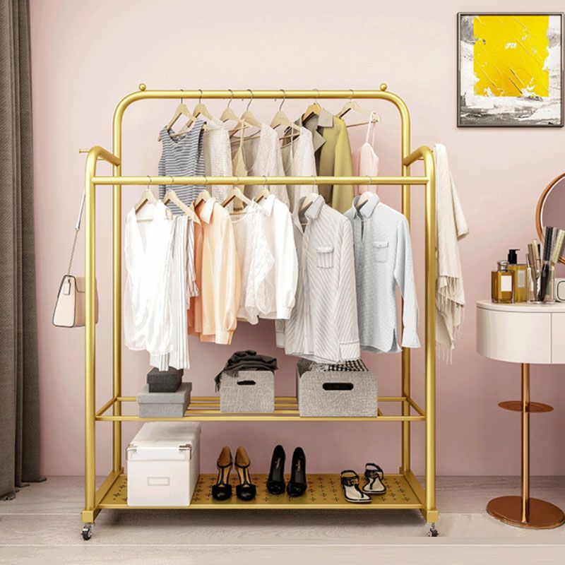 Modern Coat Rack Storage Shelves Iron Living Room Coat Hanger