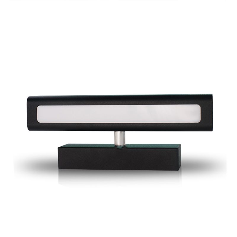 Square Shade Metal Wall Sconce Modern 1-Light Wall Mount Lighting