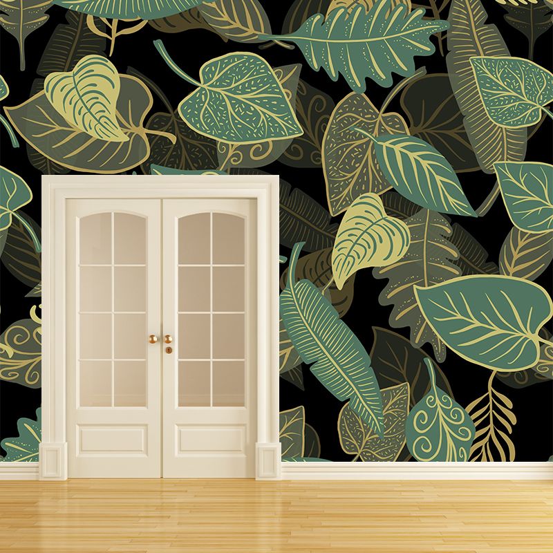 Illustration Mural Wallpaper Environment Friendly Tropical Plants Room Mural