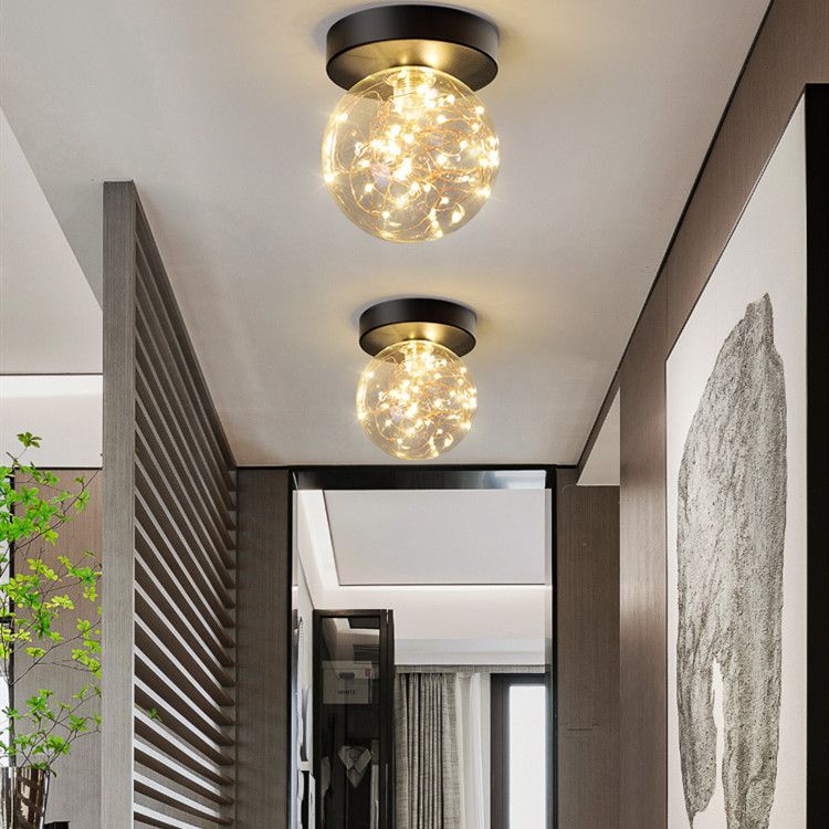 Illuminazione sferica del montaggio a soffitto di stile moderno LED del montaggio a incasso con l'ombra di vetro