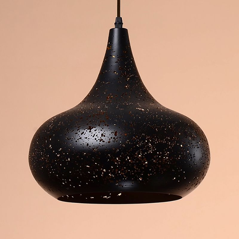 Lumière suspendue industrielle 1 pendentif lumineux avec une teinte en métal pour le salon