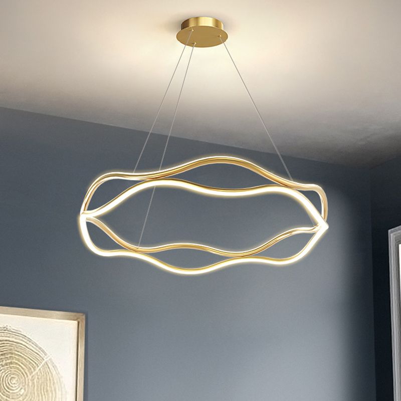 Weaving Wohnzimmer Kronleuchter Lampe Metall Einfachheitstil Kronleuchter Beleuchtung