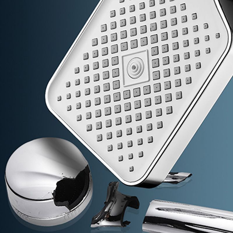 Modern Rectangular Hand Shower Water Efficient Wall-Mount Hand Shower