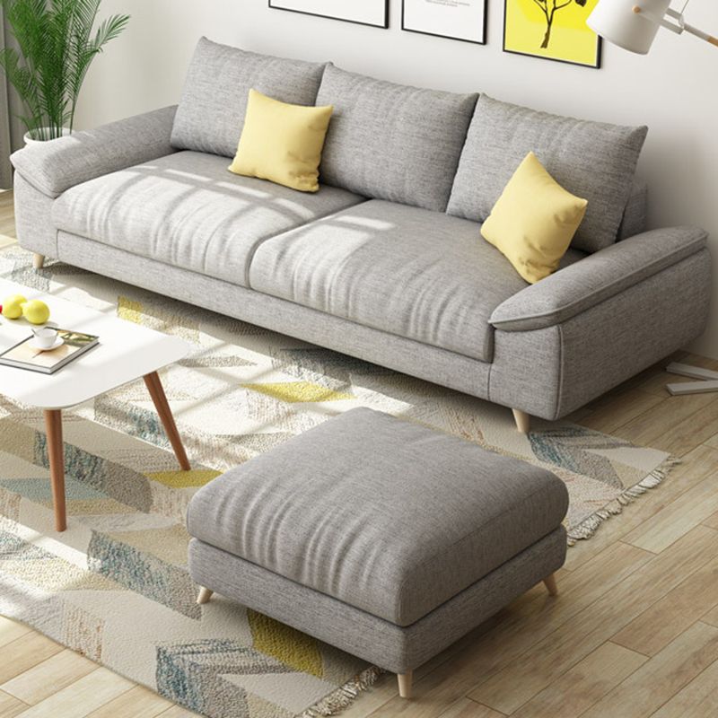 84.65"W √ó 59.06"D √ó 34.65"H Pillow Top Arm Sectionals with Removable Cushions